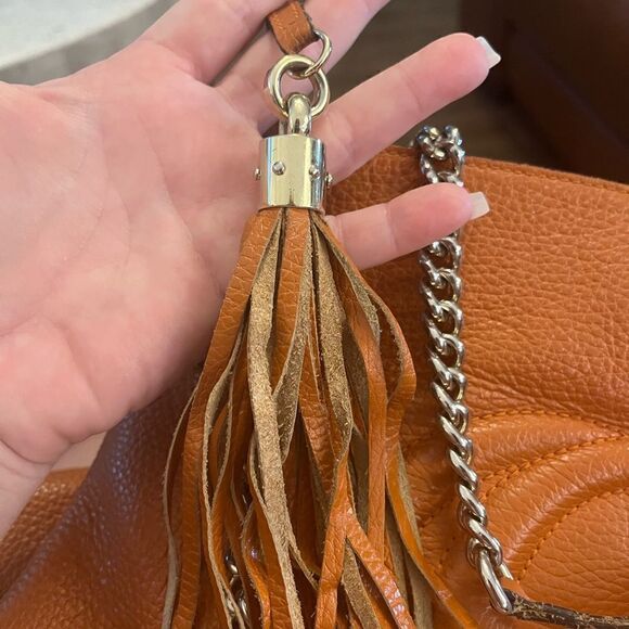 Authentic Pumpkin orange Gucci soho purse - Picture 13 of 15